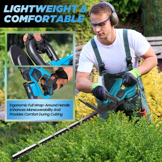 Sakerplus Cordless Hedge Trimmer 22V 20"