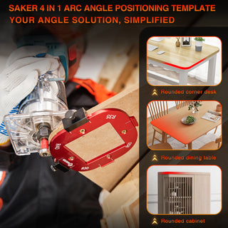 SAKER® 4 In 1 Arc Angle Positioning Template