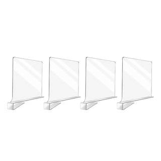 SAKER® Clear Acrylic Shelf Dividers for Closet Organization