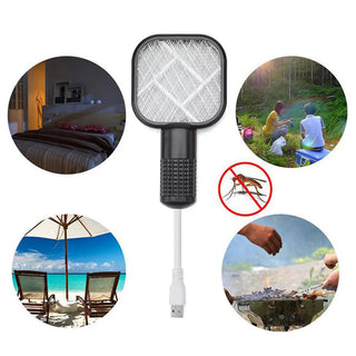 SAKER® Electric Mosquito Swatter Racket Mosquito Repel