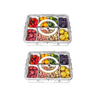 SAKER® Divided Serving Tray with Lid and Handle 1