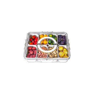 SAKER® Divided Serving Tray with Lid and Handle 1