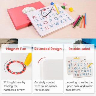 Saker 2-in-1 Double Sided Magnetic Alphabet Edition