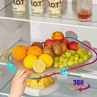 Sank Lazy Susan Turntable Organizer for Refrigerator