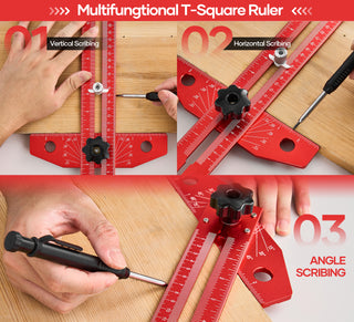 SAKER® Woodworking Scriber Marking Line Ruler