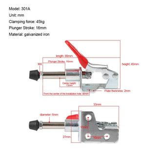 SAKER® Push Pull Quick-Release Toggle Clamp