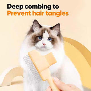 Saker One-touch pet hair removal comb