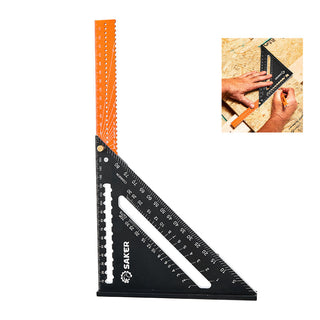 SAKER® Multifunctional Folding Triangle Ruler