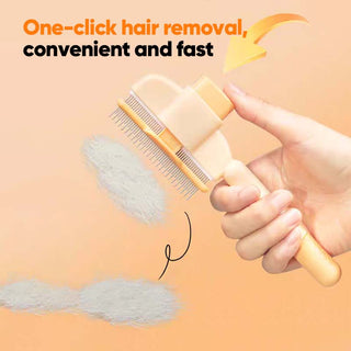 Saker One-touch pet hair removal comb