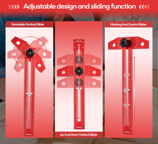 SAKER® Woodworking Scriber Marking Line Ruler