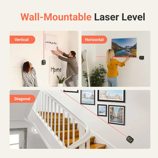 Saker® 3-in-1 Wall-Mountable Laser Level Pro