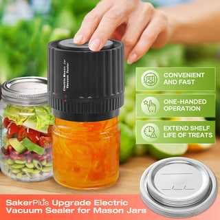 SakerPlus Electric Vacuum Sealer for Mason Jars