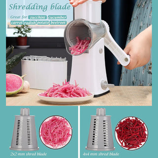 SAKER® 5 in 1 Rotary Cheese Grater Shredder