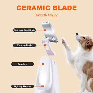 Saker Pet Hair Trimmer With Led Light