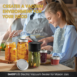 SakerPlus Electric Vacuum Sealer for Mason Jars