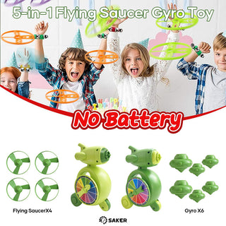 SAKER® 5-in-1 Flying Saucer Gyro Toy