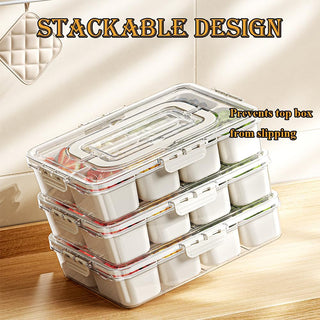 SAKER® Divided Serving Tray with Lid and Handle