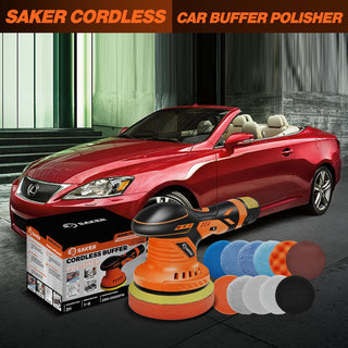 Saker Cordless Buffer Polisher with 2 Batteries