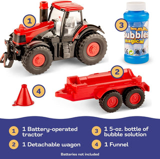 Sank Bubble Blowing Farm Tractor Toy Truck