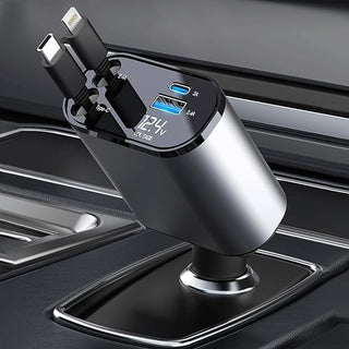 SAKER®  4 in 1  Retractable Car Charger