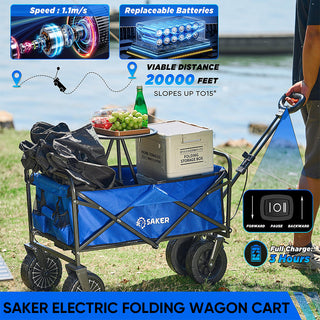 SAKER® Electric Folding Wagon