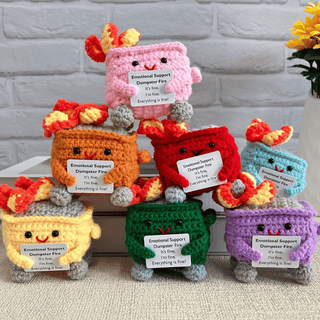 Saker Crochet Dumpster Raging Fire